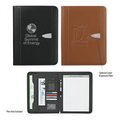 Eclipse Bonded Leather 8 1/2" X 11" Zippered Portfolio With Calculator